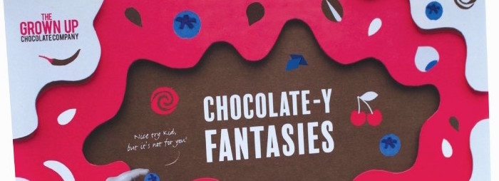 An illustrated banner for 'Chocolate-y fantasies'