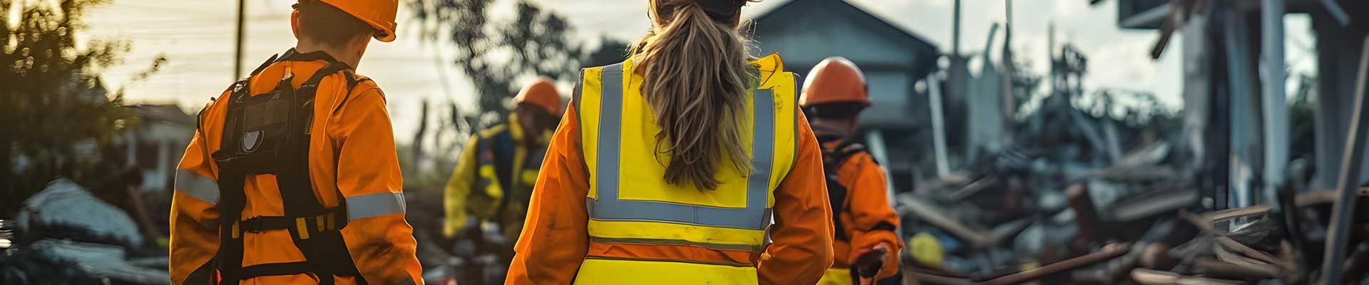 hurricane disaster first responders arriving on-site