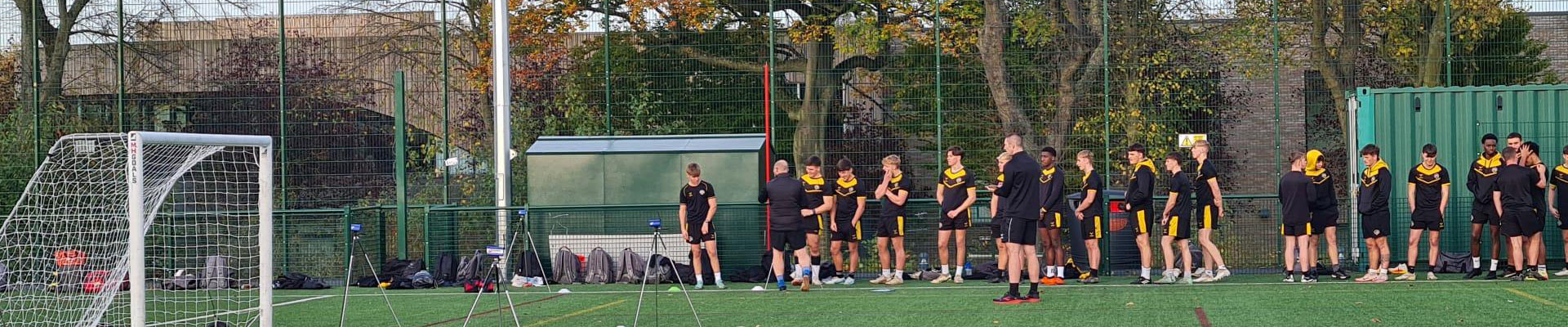 rugby players on pitch during preseason testing