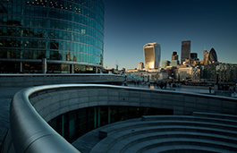 A landscape view of London city