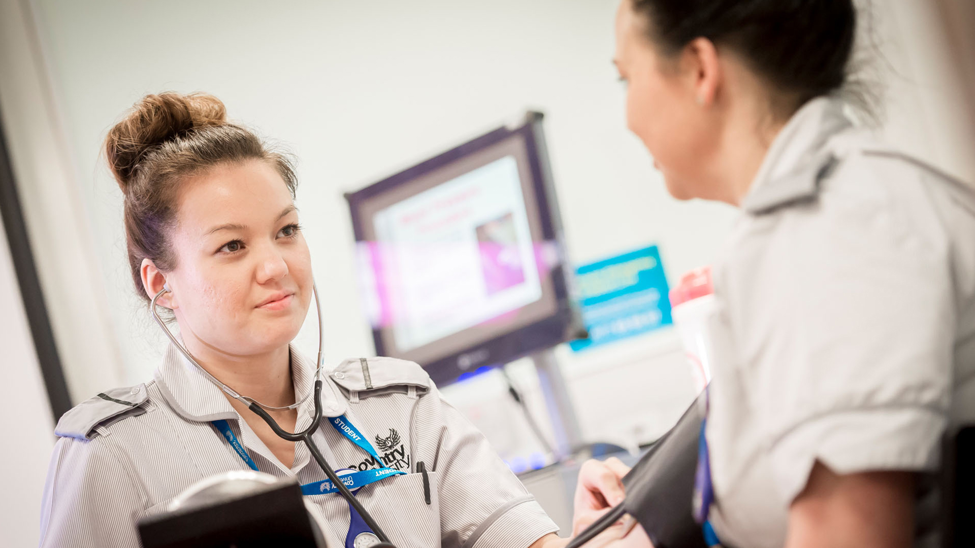 Head shot of a smiling nurse 