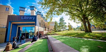 Outside of Coventry university library