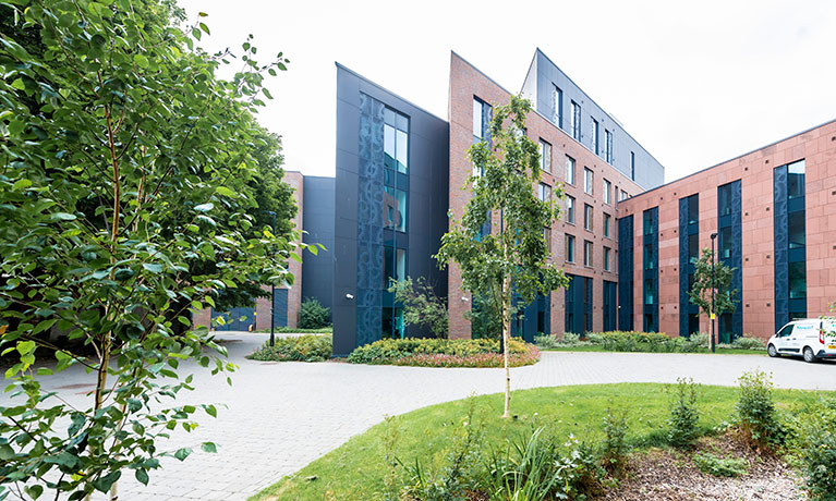 Exterior view of the Godiva Place student accommodation 