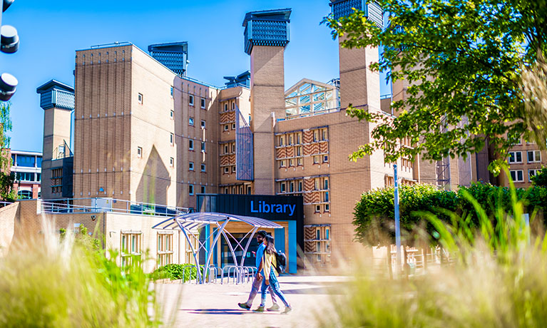 Outside view of the Lanchester library building