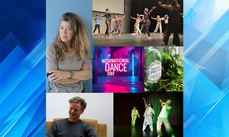 Photo collage of the work and researchers within the Centre for Dance Research