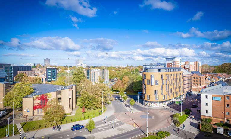 external view of bishopgate student halls