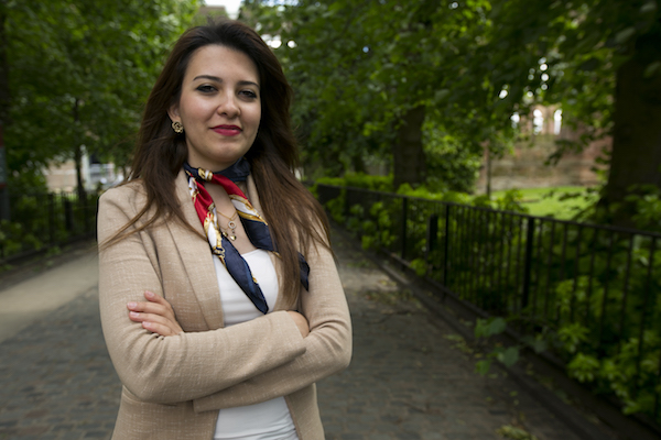 Zinah Mohammed smiling outside